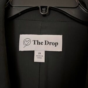 The Drop Women’s Blake Long Blazer - Black size 2X.  Worn once: